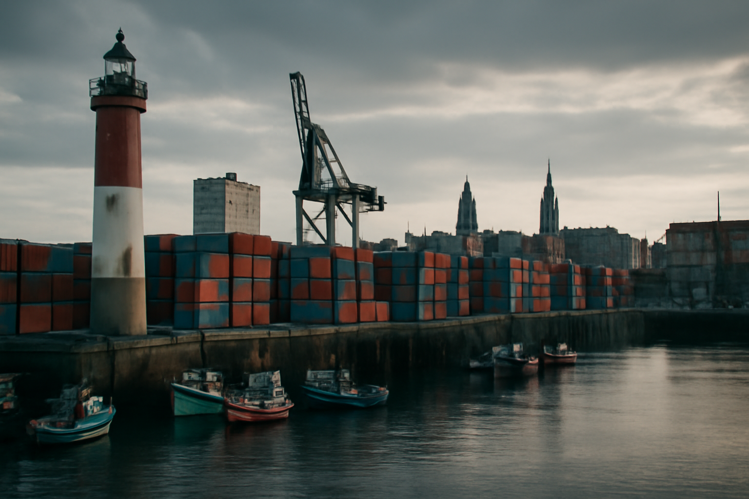 Paysage portuaire animé de Dunkerque, entre tradition et industrie.