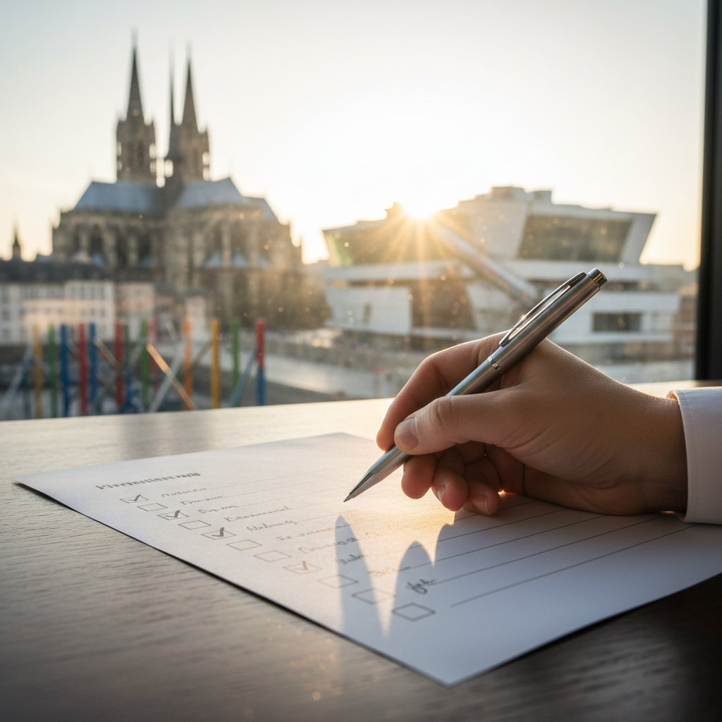 Checklist SEO local avec la Cathédrale Saint-Étienne de Metz en arrière-plan.