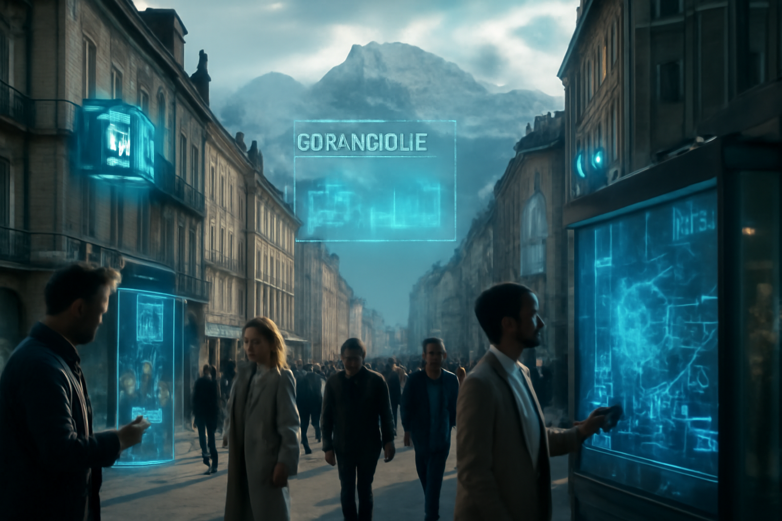 Paysage urbain de Grenoble en 2026, mélange de tradition et technologie